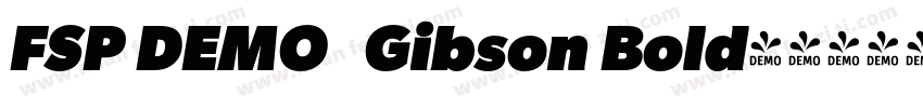 FSP DEMO   Gibson Bold字体转换